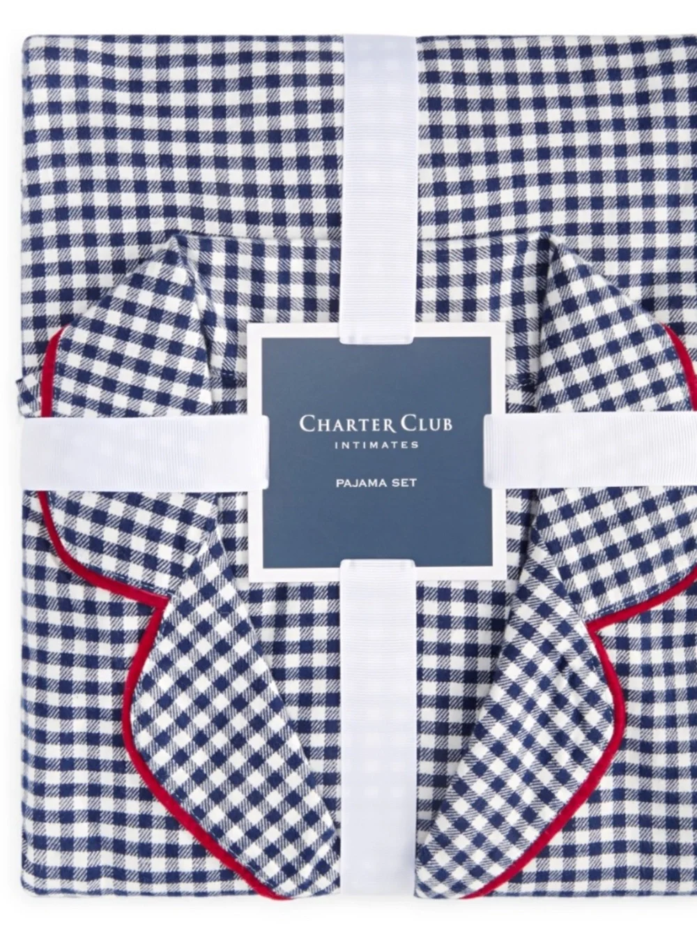 Charter Club Women's 2-Pc. Cotton Flannel Packaged Pajamas Set, Gingham Check - Picture 4 of 4